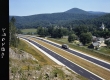 Completed 91 Construction between Fairlee and Bradford, Highway with small town