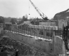 Bridge Construction Over US Route 5 in Lyndon, Close Up View of Concrete Supports