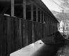 Side View of Renovated "Great Eddy" Covered Bridge in Waitsfield