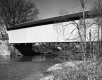 Side View of Renovated "Great Eddy" Covered Bridge in Waitsfield 2