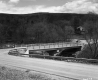 Completed Bridge Construction, New Haven,  View with Parallel Road