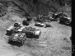 Car Crushing Site In Richmond, Aerial View of Crushed Car Stacks