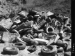 Car Crushing Site In Richmond, Close-Up of Junk Pile