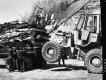 Car Crushing Site In Richmond, Forklift and Flatbed Truck