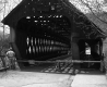 Burned Bridge in Woodstock, People Inspecting Damage at Entrance 2