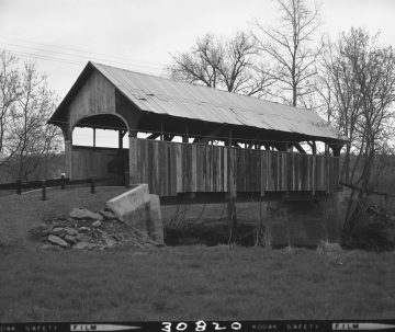 Completed Renovations on Coburn Bridge in East Montpelier, Side View of Bridge