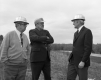 Tree Planting in Montpelier, Three Men Standing Together