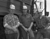Tree Planting in Montpelier, 3 Men Standing Next to a Truck