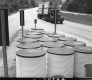 Completed I-89 Highway Improvement and Safety Projects, View of Exit 10 Lane Split from Safety Barrels