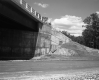 Fairground Road Bridge Overpass in Bradford, Side View