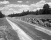 I-91 Highway Construction In Newbury, Paving Looking Northerly on the Northbound Lanes