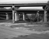 West-Southwesterly View of State Aid Road 2 in Waterbury Under I-89 Bridges