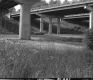 State Aid Road 2 in Waterbury Under I-89 Overpass Bridges, Looking SSW