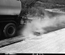 US Route 2 Paving in Middlesex, Machine Applying New Asphalt to Road