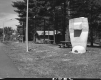 I-89 North Rest Stop in Williston, Lawn with Picnic Tables and Building