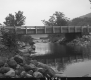 Completed Concrete and Steel Bridge Construction over Black River in Ludlow, Looking Northerly from Western River Bank