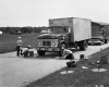 Truck Weighing off of 89 North in Colchester, Two Men Preparing Scale