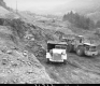 Dump Trucks at Construction Site