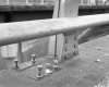 I-89 N Bridge Maintenance in Berlin after Accident, Close-Up View
