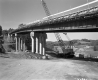 Highway Overpass Construction, I-91 in St. Johnsbury, Looking at TH 66 Overpass Bridge