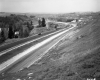 View of I-91 Construction with St. Johnsbury in the Background
