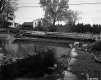 Bridge Construction in Weston, Looking at side of Bridges