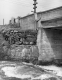 Stone Wall Under Bridge