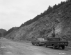 Trucks by Road Construction