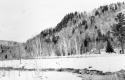 Snowscape with River Running Through It