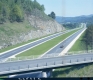 View of I-89 from Overpass Bridge (Color)