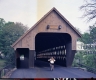 Front View of Middle Bridge, Dwelling in Background (Color)
