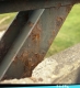 Steel Truss Bridge in Jeffersonville on VT 108, Close Up View of Rusted Girders