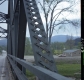 Steel Truss Bridge in Johnsonville, Close Up View of Steel Girder
