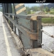 Steel Truss Bridge in Johnson, Close Up View of Steel Guardrail