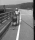 Bridge Maintenance, Bridge Joints Being Replaced by Worker on I-89 Bridges, 2nd Western Bridge