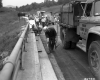 Vermont Highway Department Crew working on I-89 Bridge in Montpelier