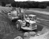 Tractors at  I-91 Construction