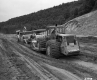 Tractors at  I-91 Construction