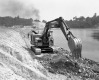 Backhoe by Pond