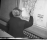 CD Headquarters in Montpelier, Man in Front of Map