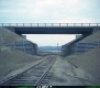 Completed Burlington Beltway Bridges, View from Tracks (Color)