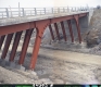 Unpaved Lanes of I-91 and Bridge in Derby (Color)