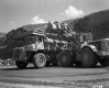 Trucks at Road Construction Site