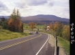Car and Truck on Paved Road