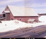 Barn by Paved Road