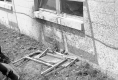 Building by Log Truck Accident