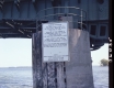 Sign on Draw Bridge