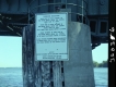 Sign on Draw Bridge