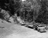 Construction vehicles during interstate construction