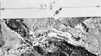 Aerial scene of roads and farmland